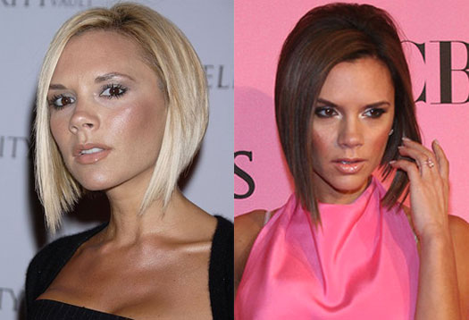 And what about Victoria Beckham, when she went from really light blonde back 
